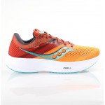 8r Saucony S20830-25 Ride 16 running shoe orange/red/white